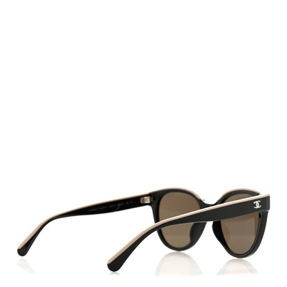 Chanel Acetate CC Butterfly Sunglasses 5414 Black Beige 4 of 8