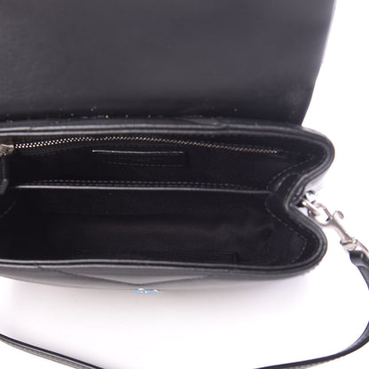 Saint Laurent Calfskin Y Quilted Monogram Toy Loulou Crossbody Bag Black 5 of 11