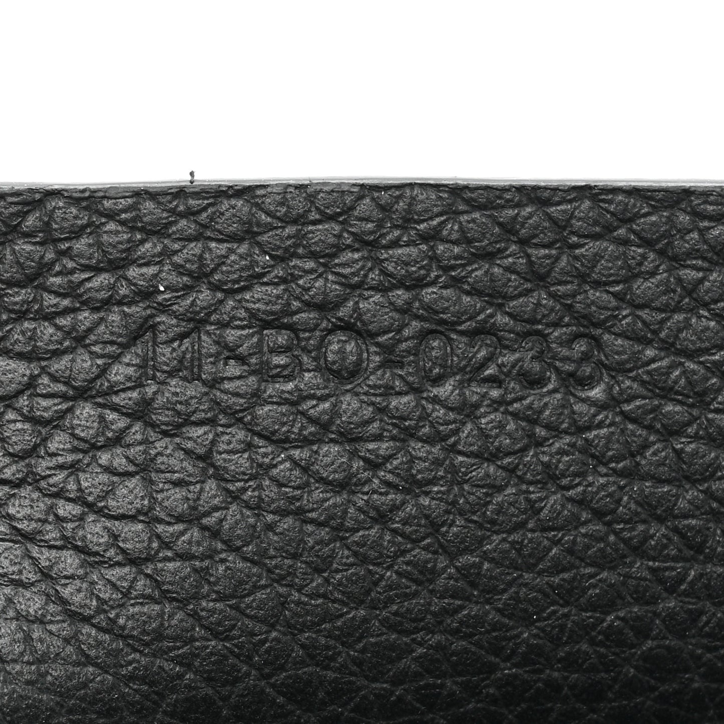 Oblique Jacquard Grained Calfskin Saddle Pouch With Strap Black