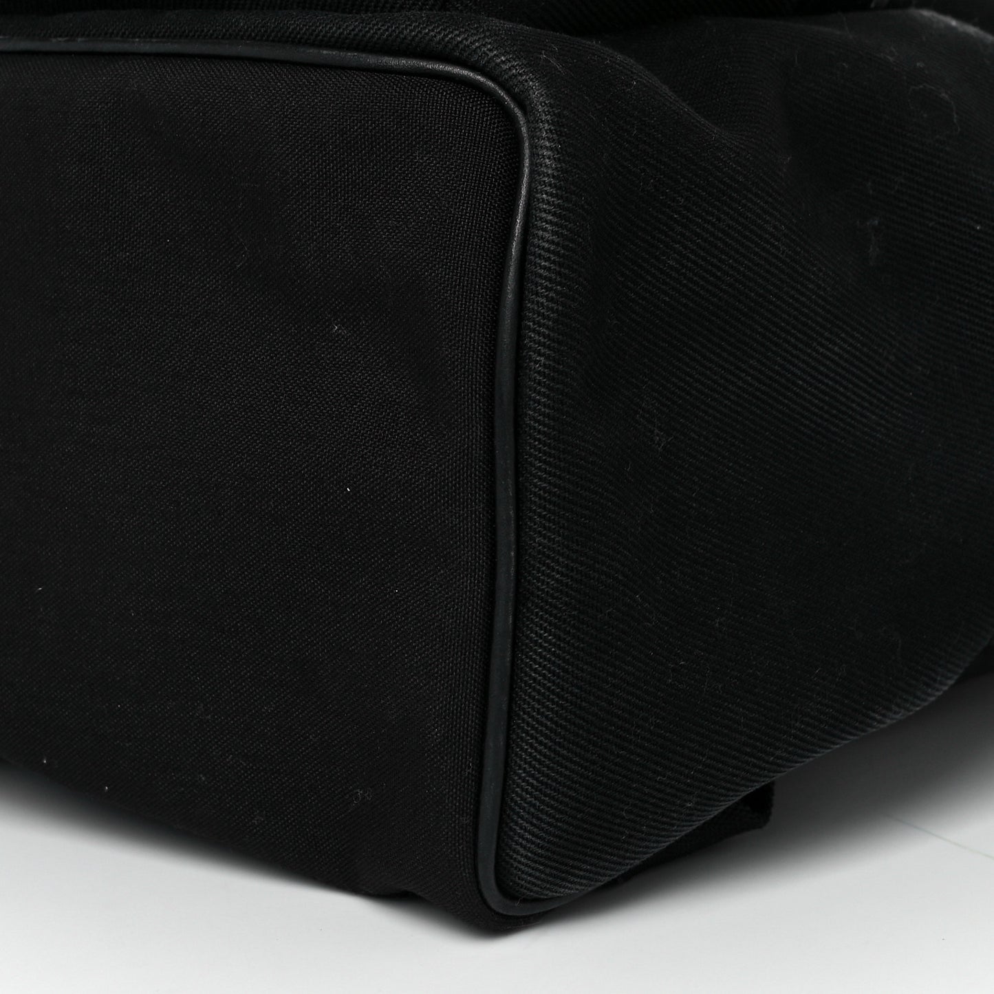 Canvas Signature Embroidered City Backpack Black