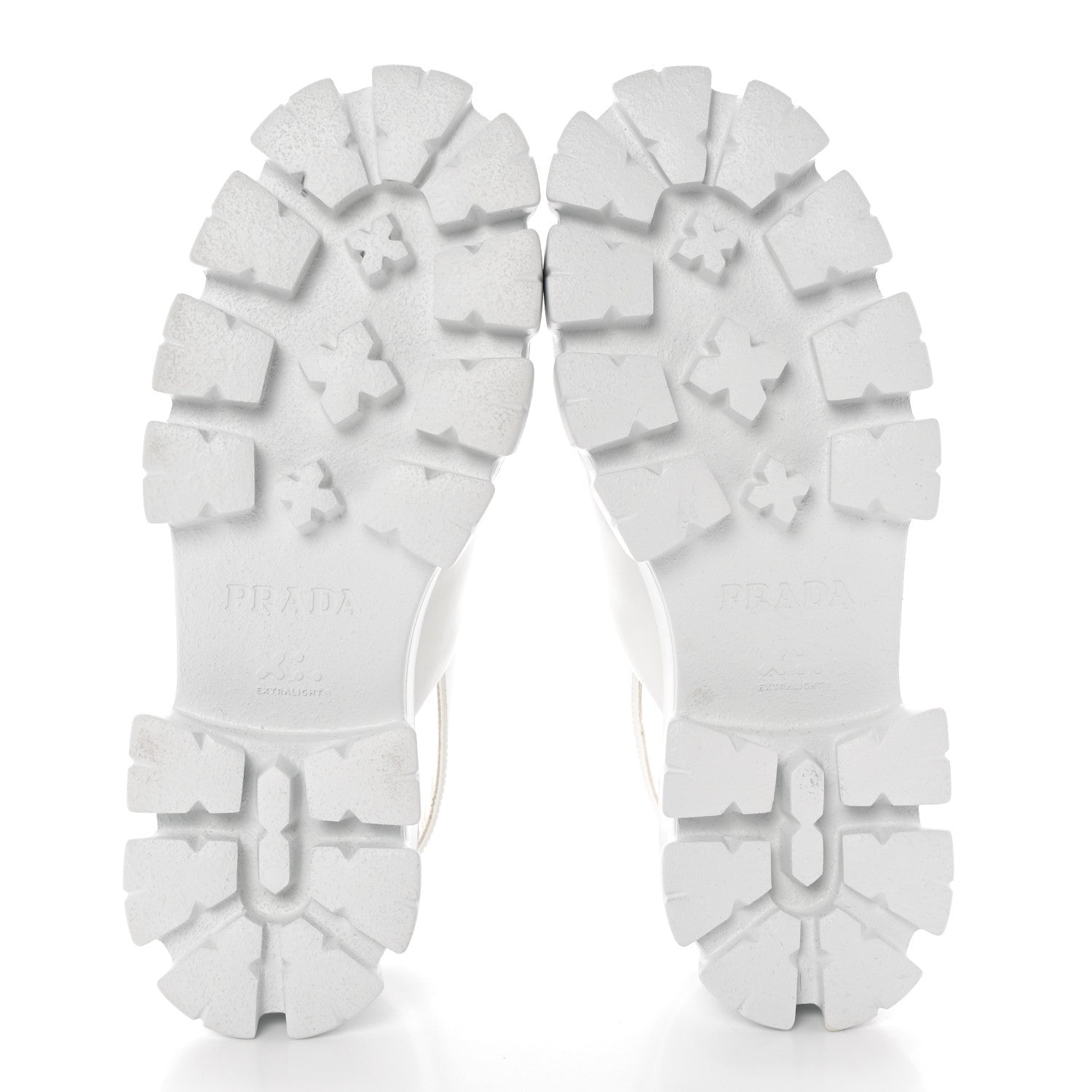 Prada Spazzolato Metal Triangle Logo Padded Monolith 55mm Slingback Sandals 38.5 White 5 of 12
