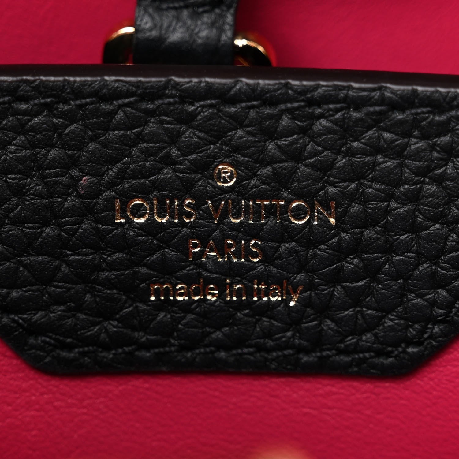Louis Vuitton Taurillon Capucines BB Black 6 of 10