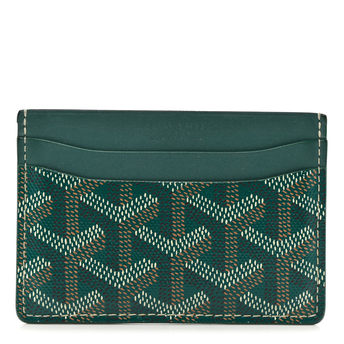 Goyardine Saint Sulpice Card Holder Green