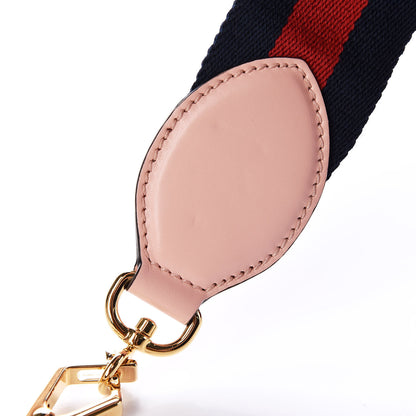 Gucci Nappa Bamboo Web Mini Nymphaea Top Handle Bag Perfect Pink Mystic White 6 of 11