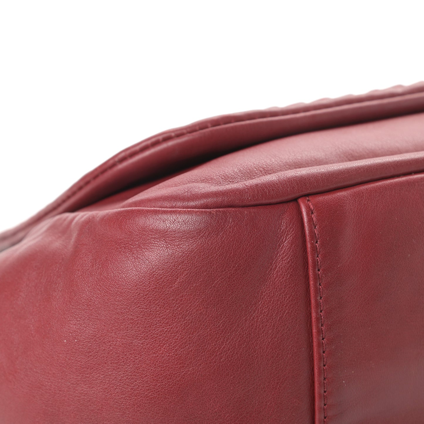 Smooth Calfskin Luxe Ligne Flap Red