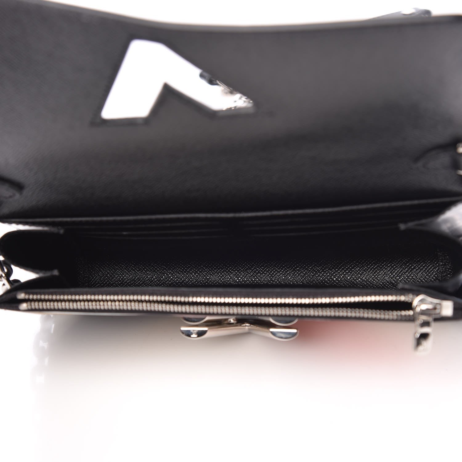 Louis Vuitton Epi Reverse Monogram Twist Chain Wallet Rose Ballerine 5 of 7