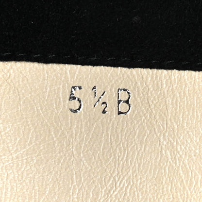 Chanel Suede CC Cap Toe Boots 35.5 Black 8 of 13