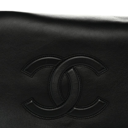 Chanel Lambskin CC Maxi Messenger Bag Black 8 of 10