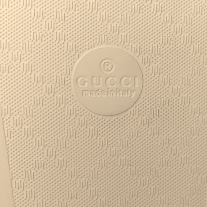 Gucci Rubber Womens Logo Slide Sandals Off White 7 of 7