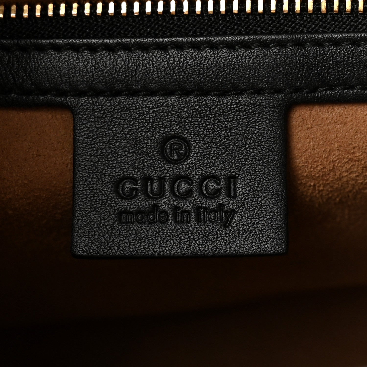 Gucci GG Supreme Monogram Calfskin Small Padlock Top Handle Bag Beige Black Cuir 6 of 10