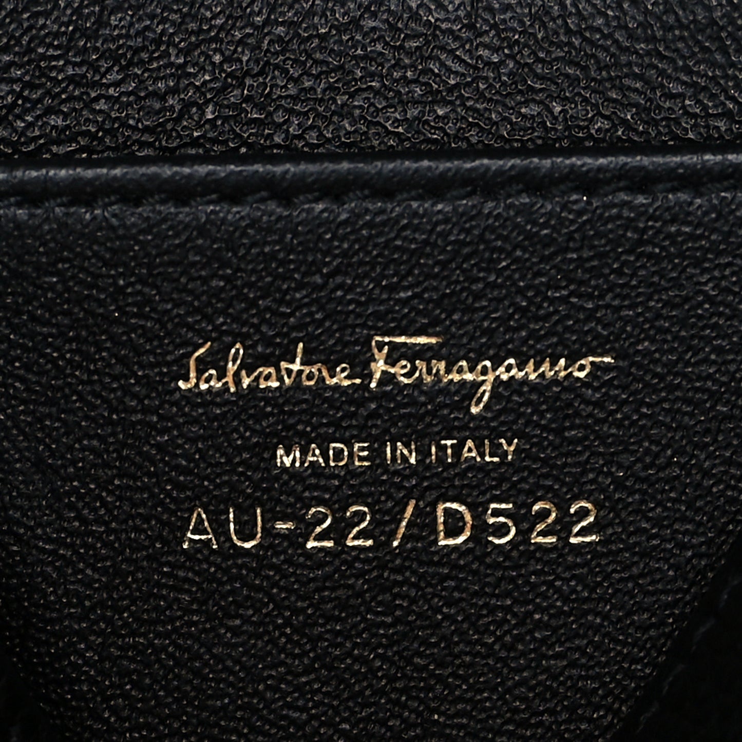 Hammered Calfskin Crossbody Bag Gancini Black