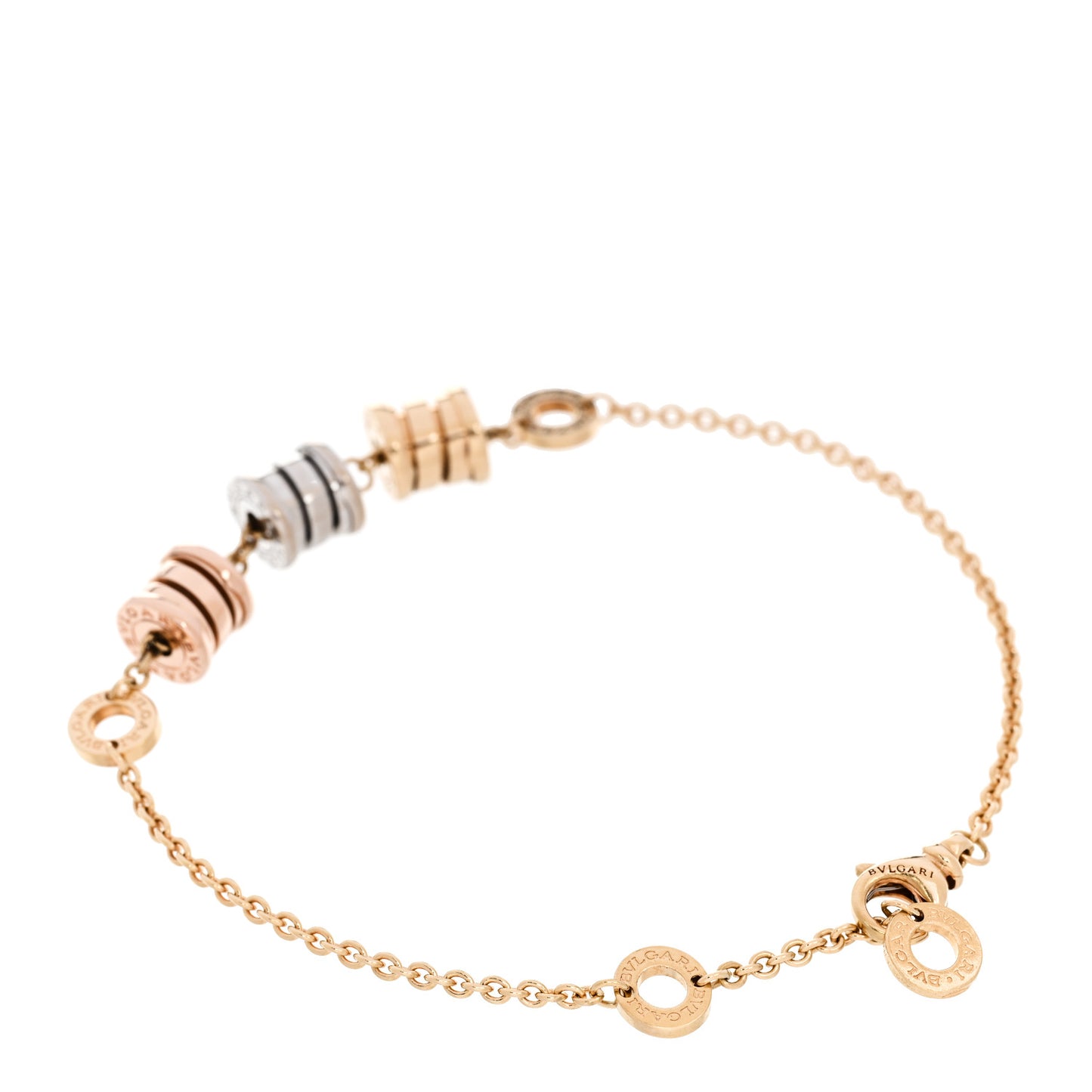 18K Yellow Rose White Gold B.Zero1 Bracelet