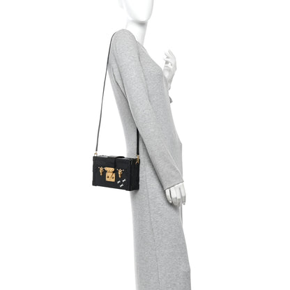 Louis Vuitton Epi Petite Malle Black 2 of 9