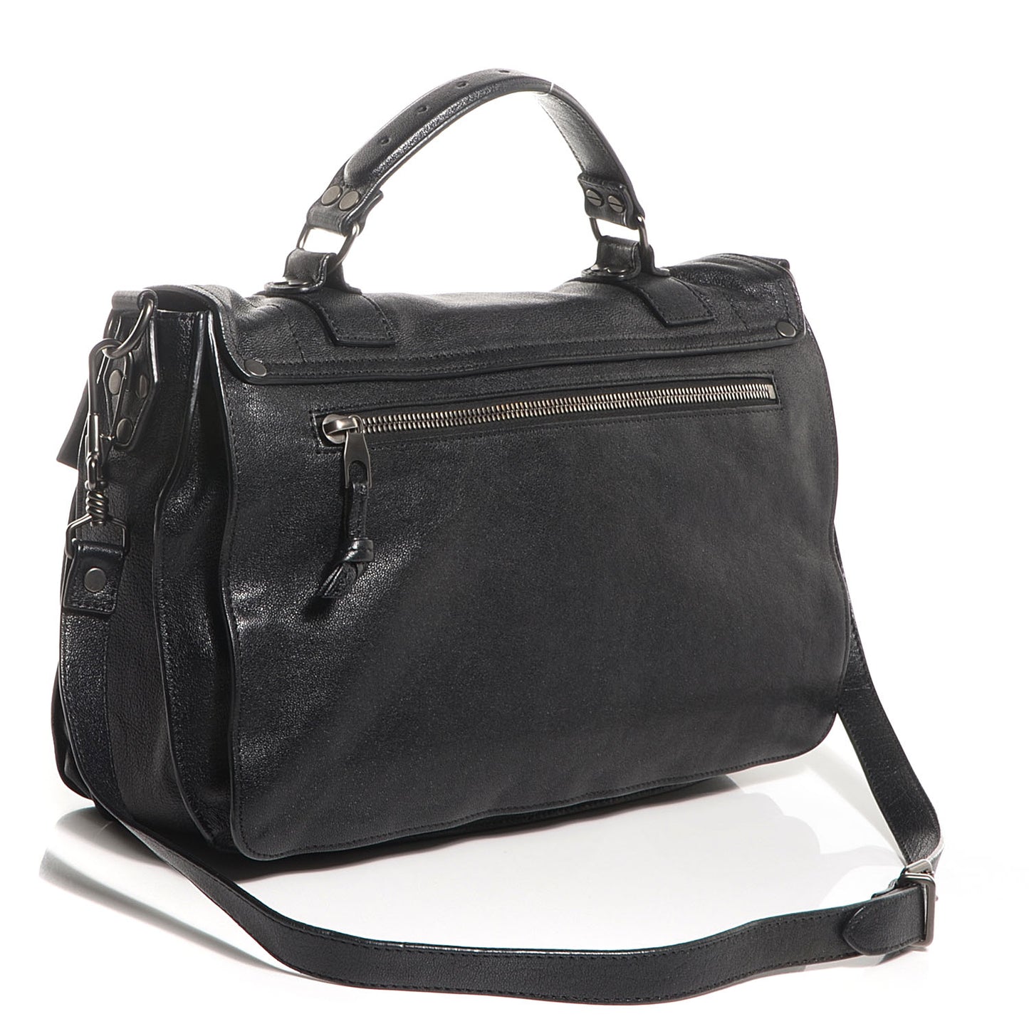 Lambskin PS1 Medium Satchel Black