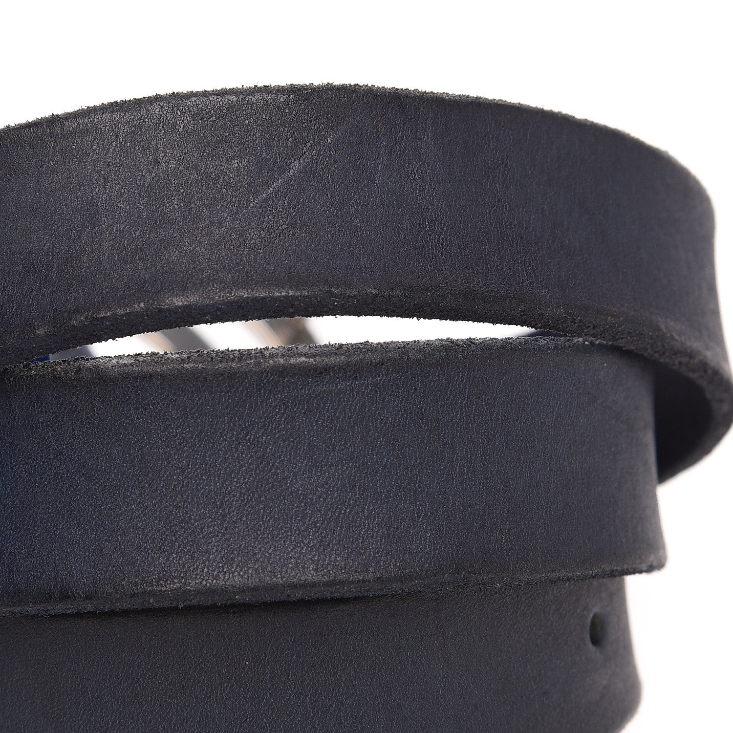 Gucci Cuoio Toscano Nickel Double G 30mm Belt 100 40 Blue 3 of 4