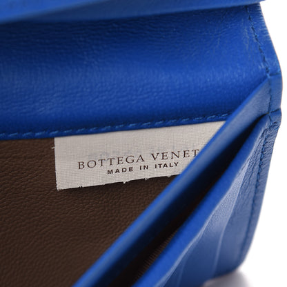 Bottega Veneta Nappa Intrecciato Long Bi-Fold Wallet Signal Blue 7 of 8