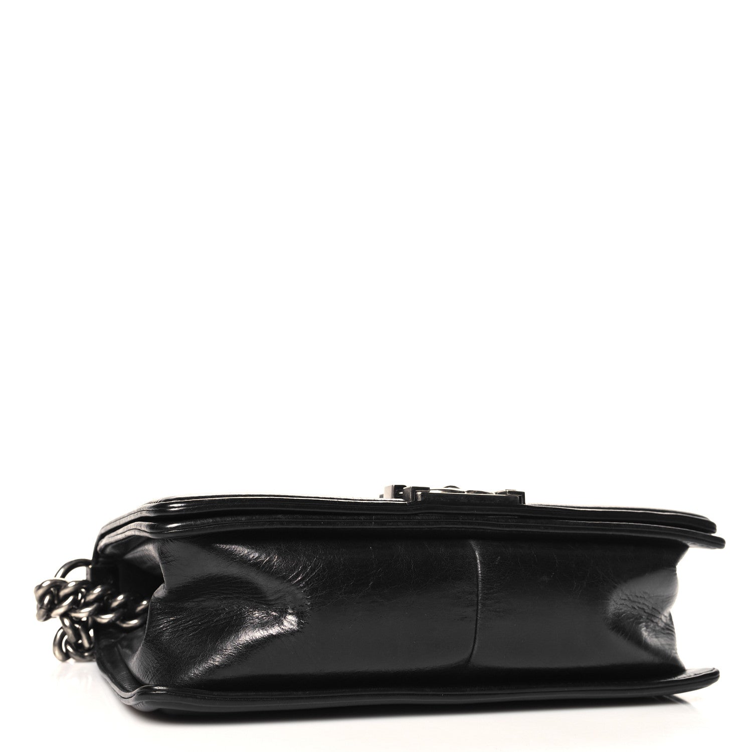 Chanel Calfskin Double Stitch Medium Boy Flap Black 4 of 11