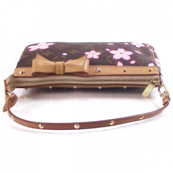 Louis Vuitton Monogram Cherry Blossom Pochette Accessories Brown 6 of 10