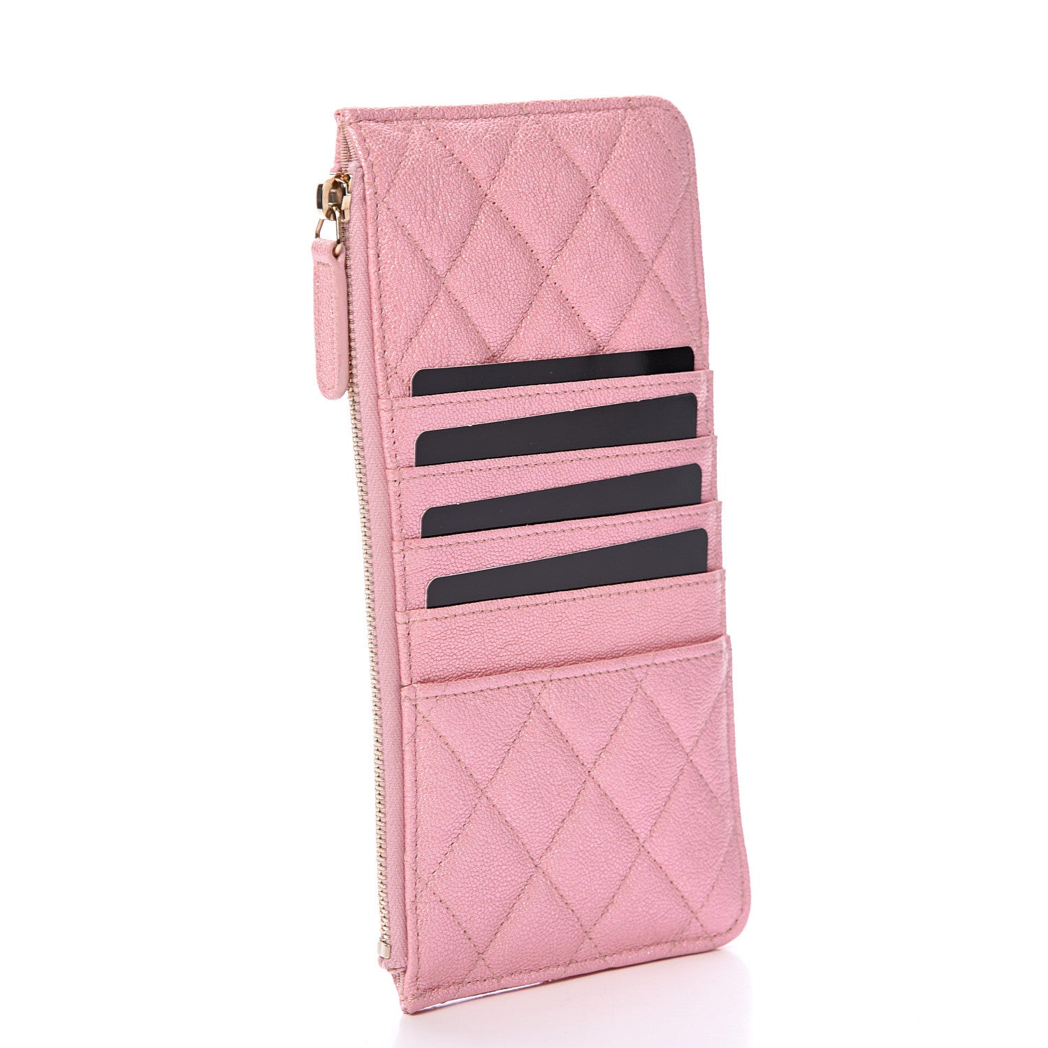 Chanel Iridescent Caviar Quilted Classic iPhone Pouch Rose Pink 2 of 7