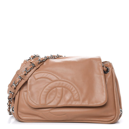 Chanel Calfskin Diagonal Ligne Flap Beige 1 of 11