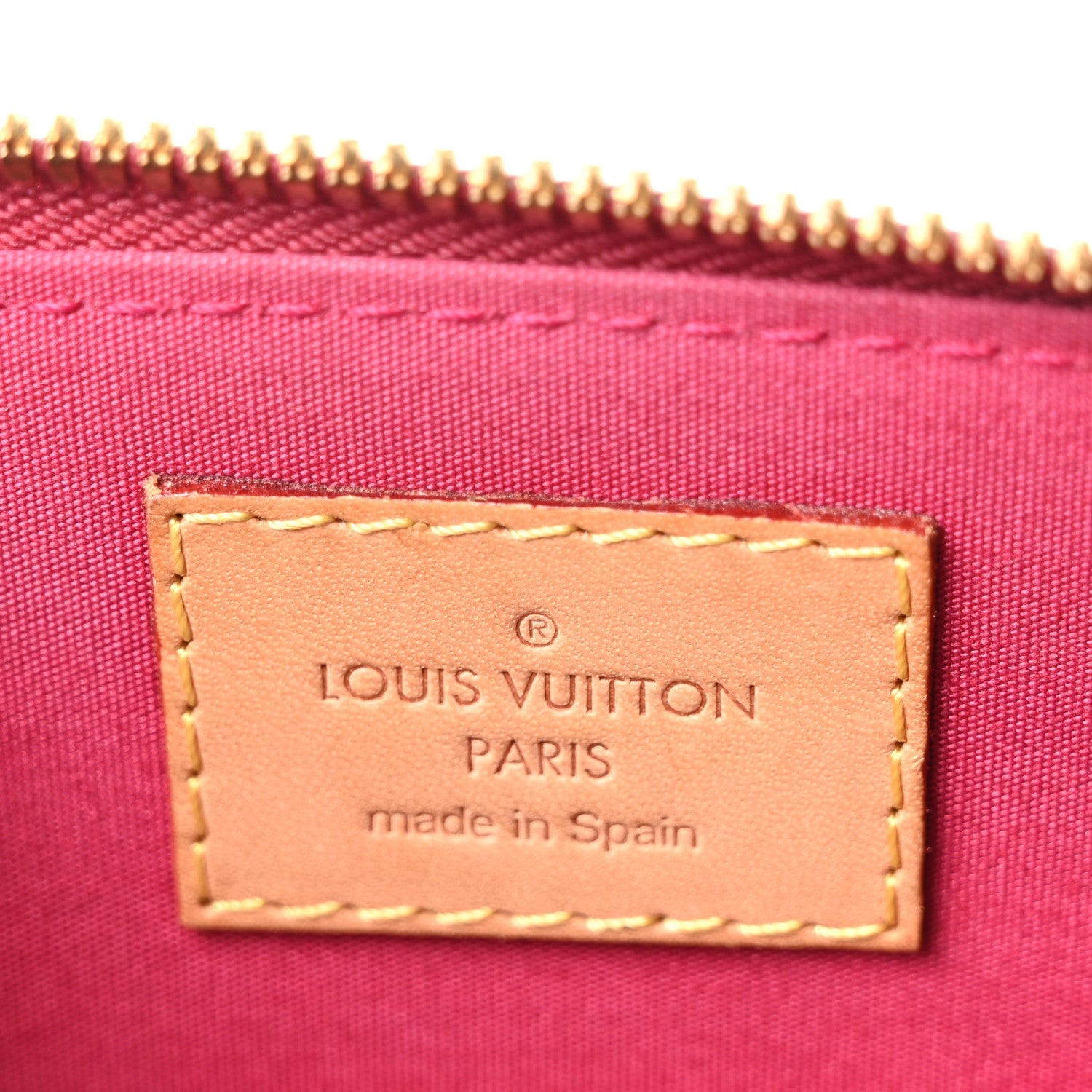 Louis Vuitton Vernis Alma BB Cherry 6 of 9
