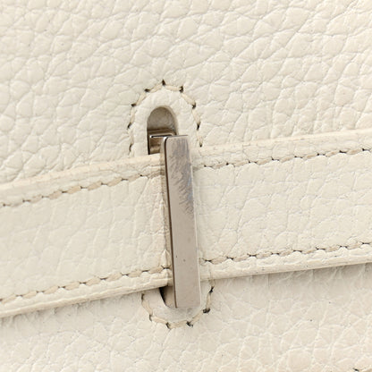 Hermes Taurillon Clemence Birkin 35 White 17 of 24