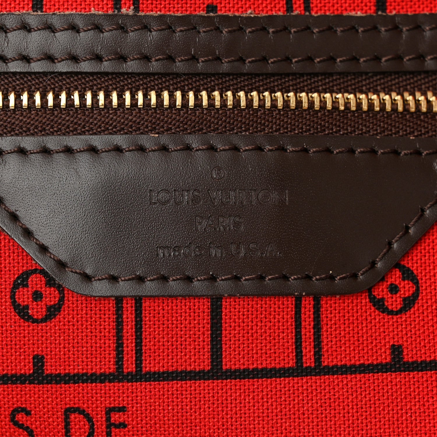 Louis Vuitton Damier Ebene Neverfull MM 6 of 9