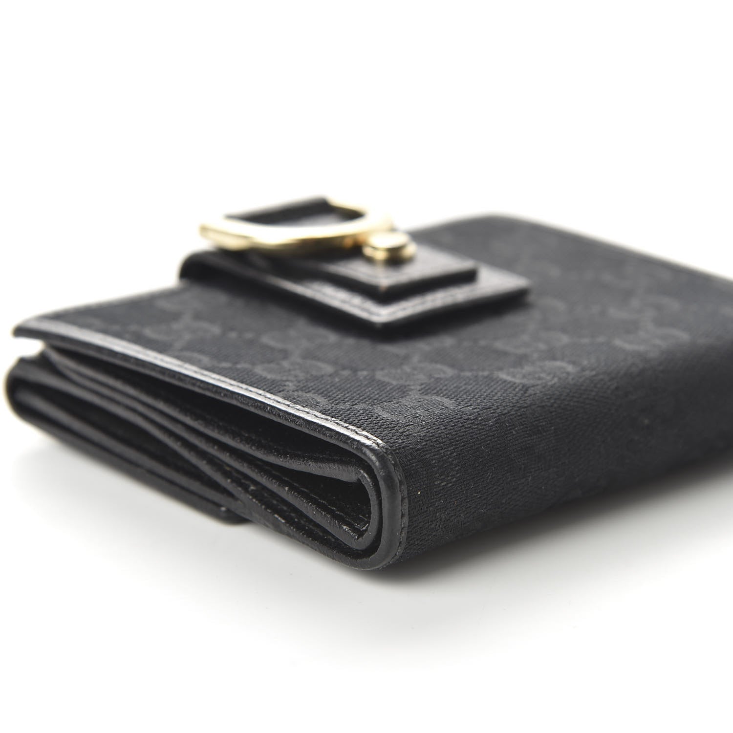 Gucci Monogram Abbey Compact Wallet Black 6 of 9