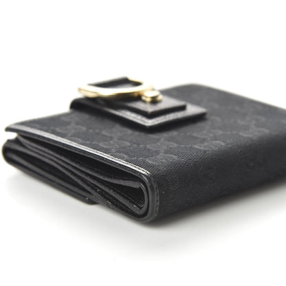 Gucci Monogram Abbey Compact Wallet Black 6 of 9