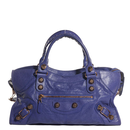 Balenciaga Agneau Giant 21 Rose Gold Hardware Part Time Bleu Lavande 1 of 11