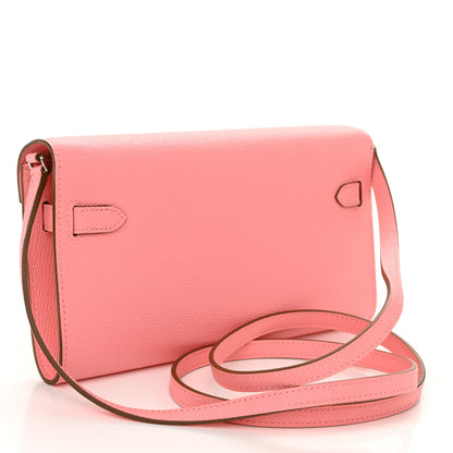 Hermes Epsom Kelly Wallet To Go Rose Confetti 3 of 10