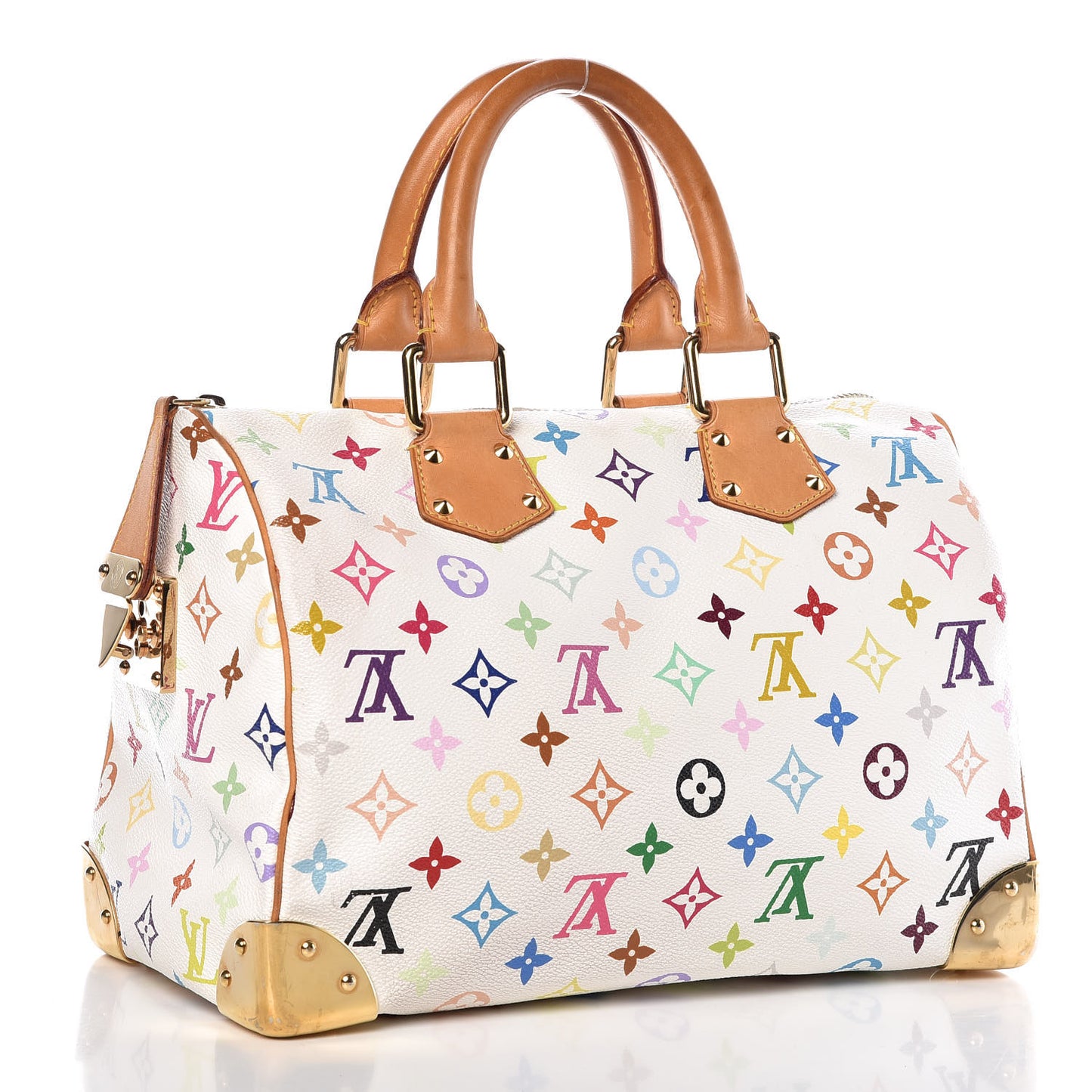 Monogram Multicolor Speedy 30 White