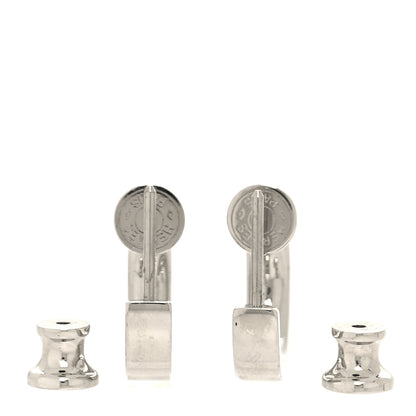 Hermes Palladium Swift O'Kelly Earrings Black 3 of 6