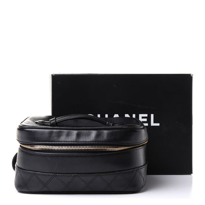 Chanel Lambskin Vanity Cosmetic Case Black 12 of 12