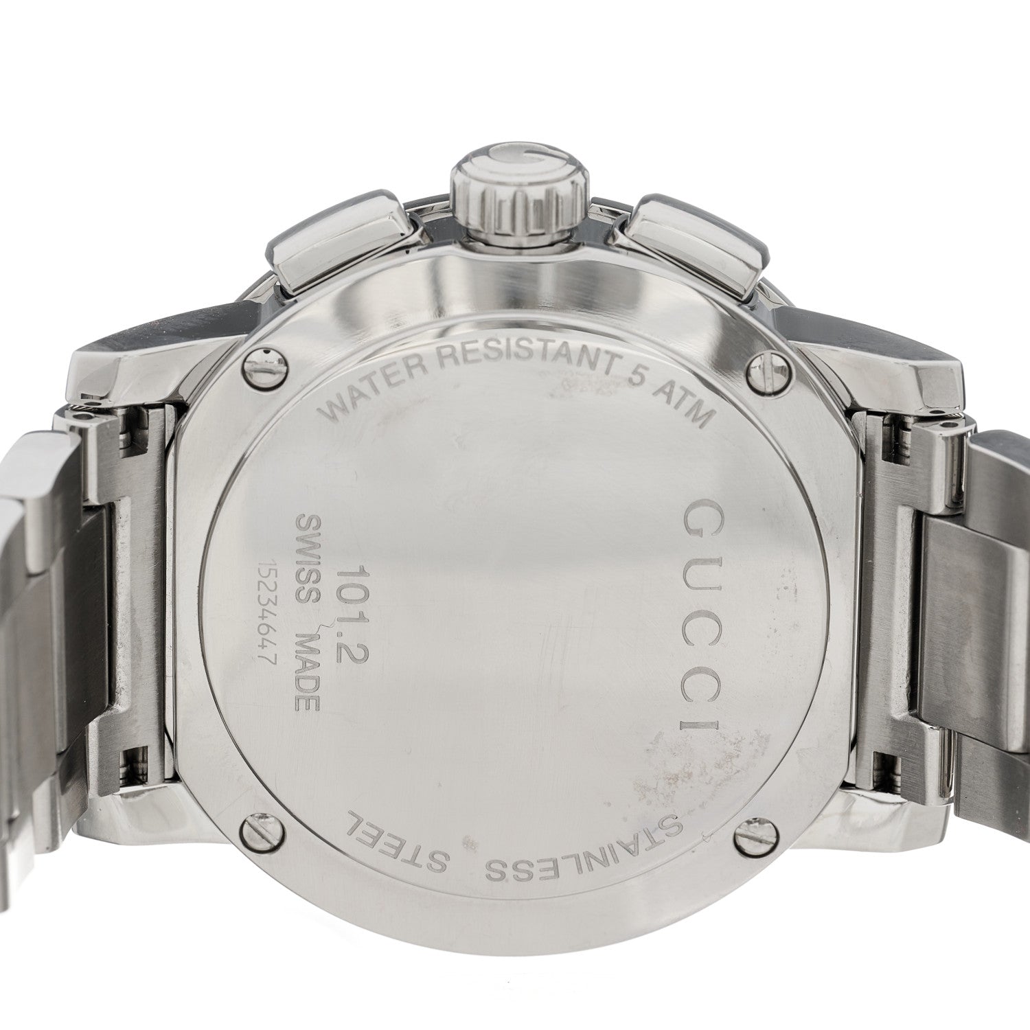 Gucci Stainless Steel 44mm G-Chrono Quartz Watch Silver 4 of 4