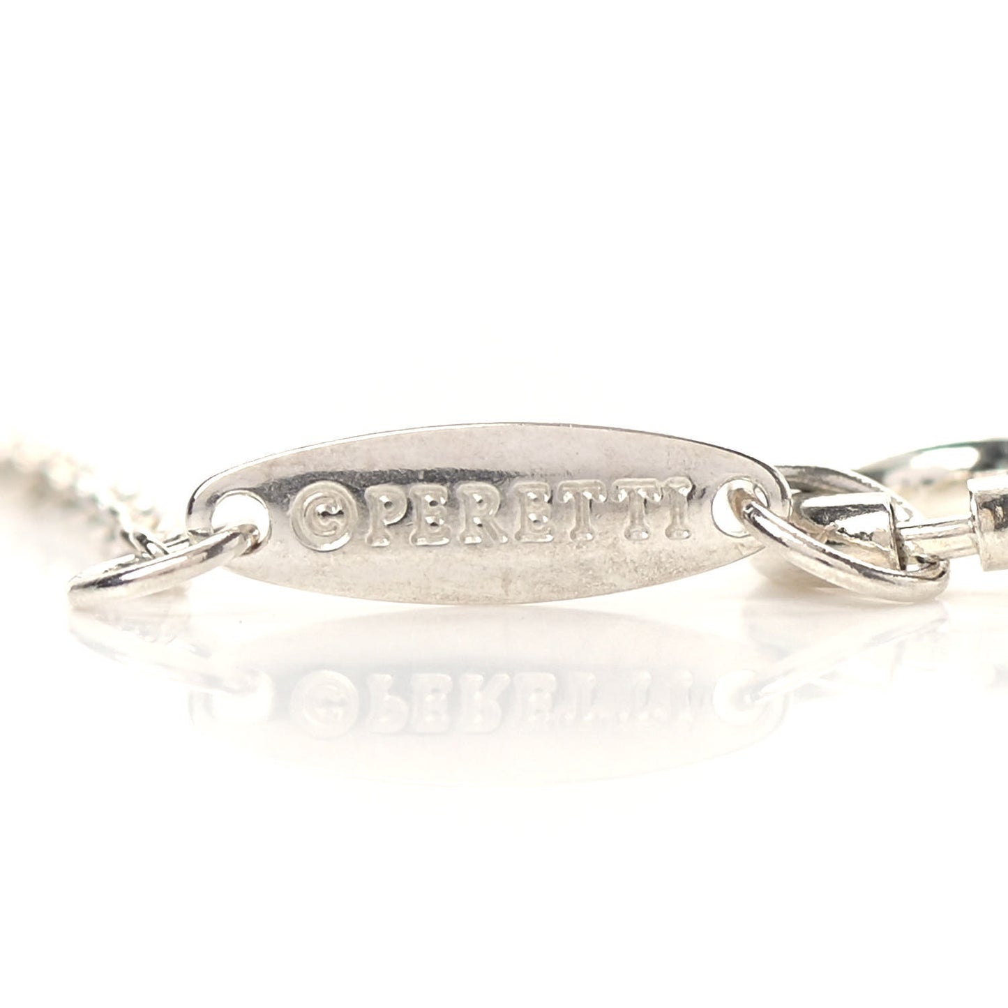 Sterling Silver Elsa Peretti Letter J Pendant Necklace