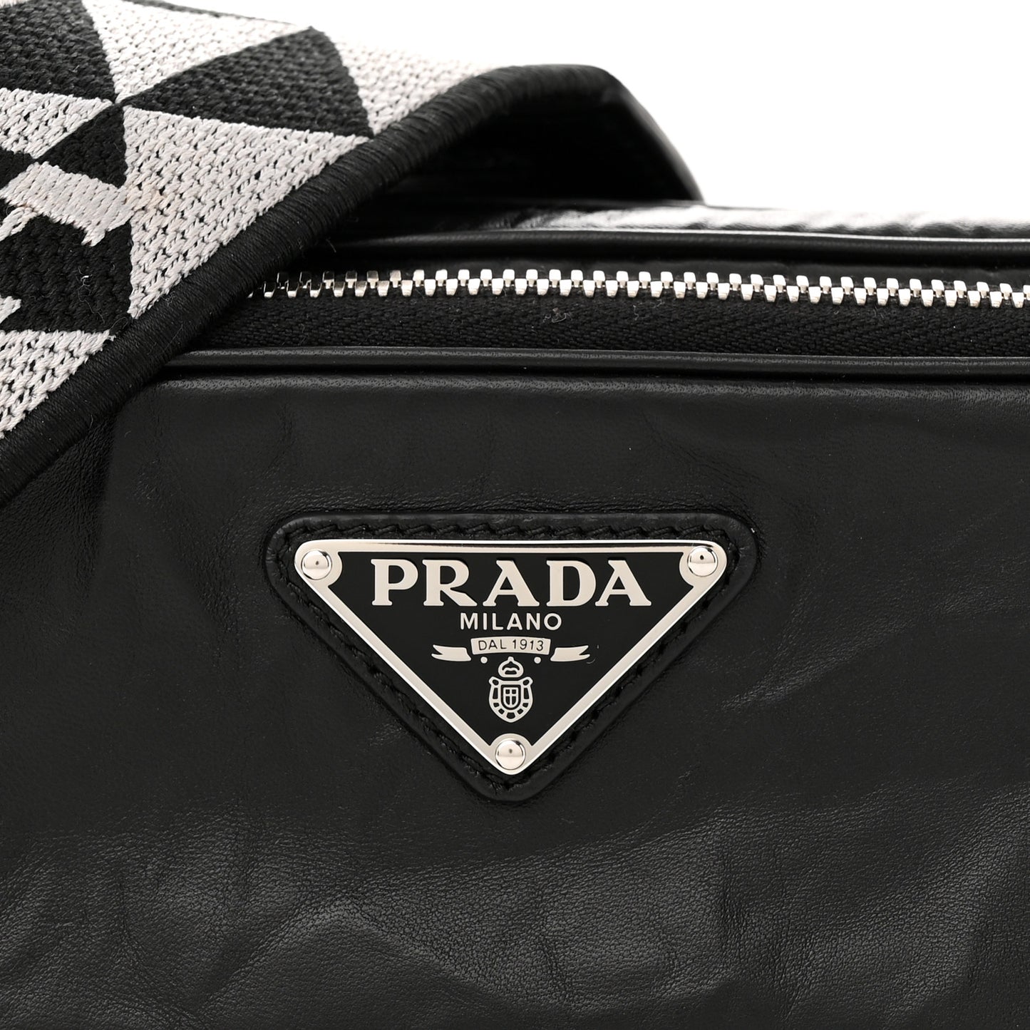 Nappa Antique Multi-Pocket Shoulder Bag Black