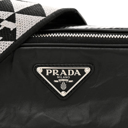 Prada Nappa Antique Multi-Pocket Shoulder Bag Black 8 of 10