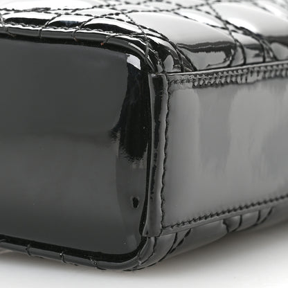 Christian Dior Patent Cannage Small Lady D-Joy Black 9 of 11