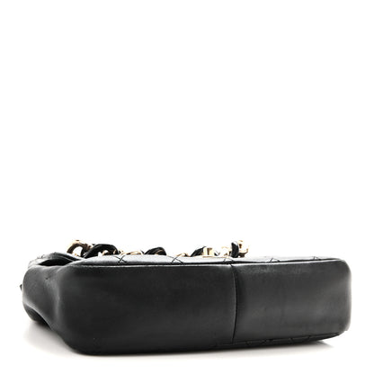 Chanel Lambskin Quilted Resin Bi-Color Chain Flap Bag Black 4 of 10