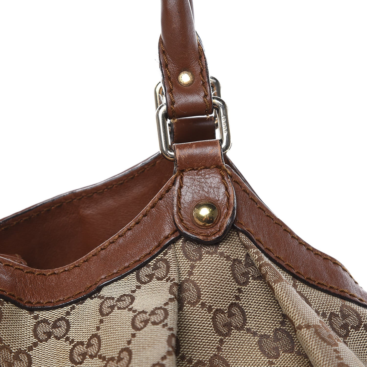 Gucci Monogram Large Sukey Tote Brown 16 of 24