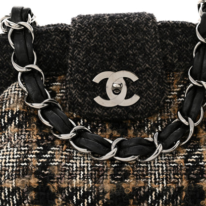 Chanel Wool Tweed Frame Bag Grey Multicolor 8 of 11