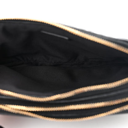 Miu Miu Nappa Matelasse Double Zip Pochette Clutch Black 5 of 12