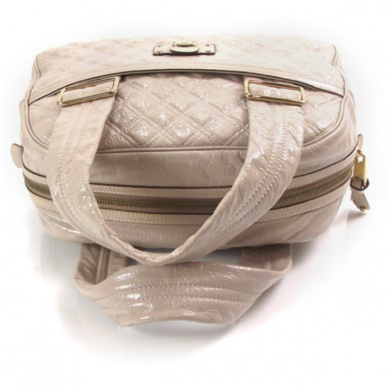 Patent Quilted Ursula Bowler Blush