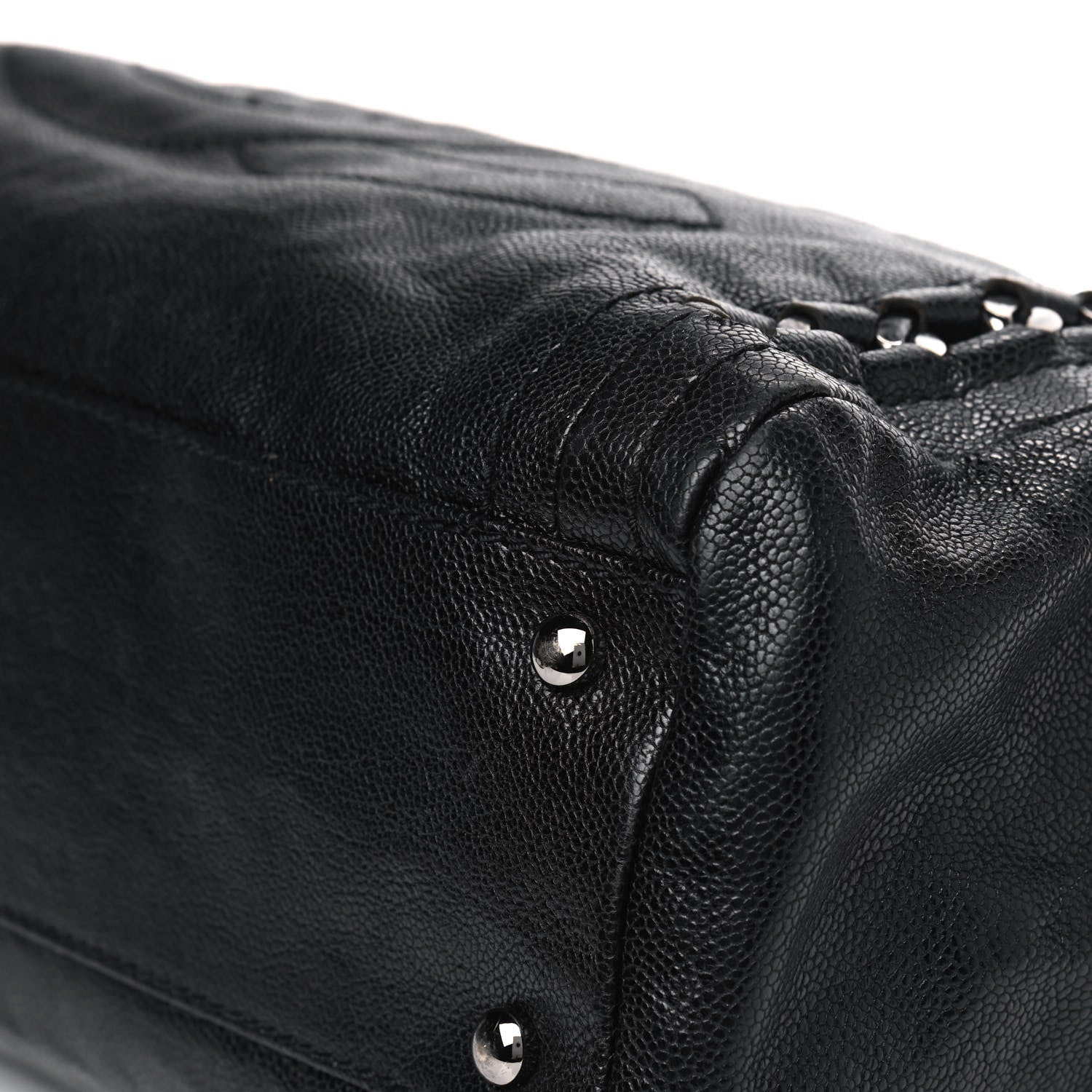 Chanel Glazed Caviar Modern Chain Tote Black 9 of 11