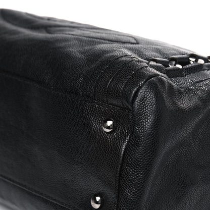 Chanel Glazed Caviar Modern Chain Tote Black 9 of 11