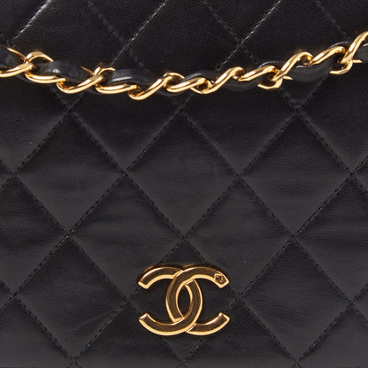 Chanel Lambskin Quilted Small Single Flap Black 7 of 9