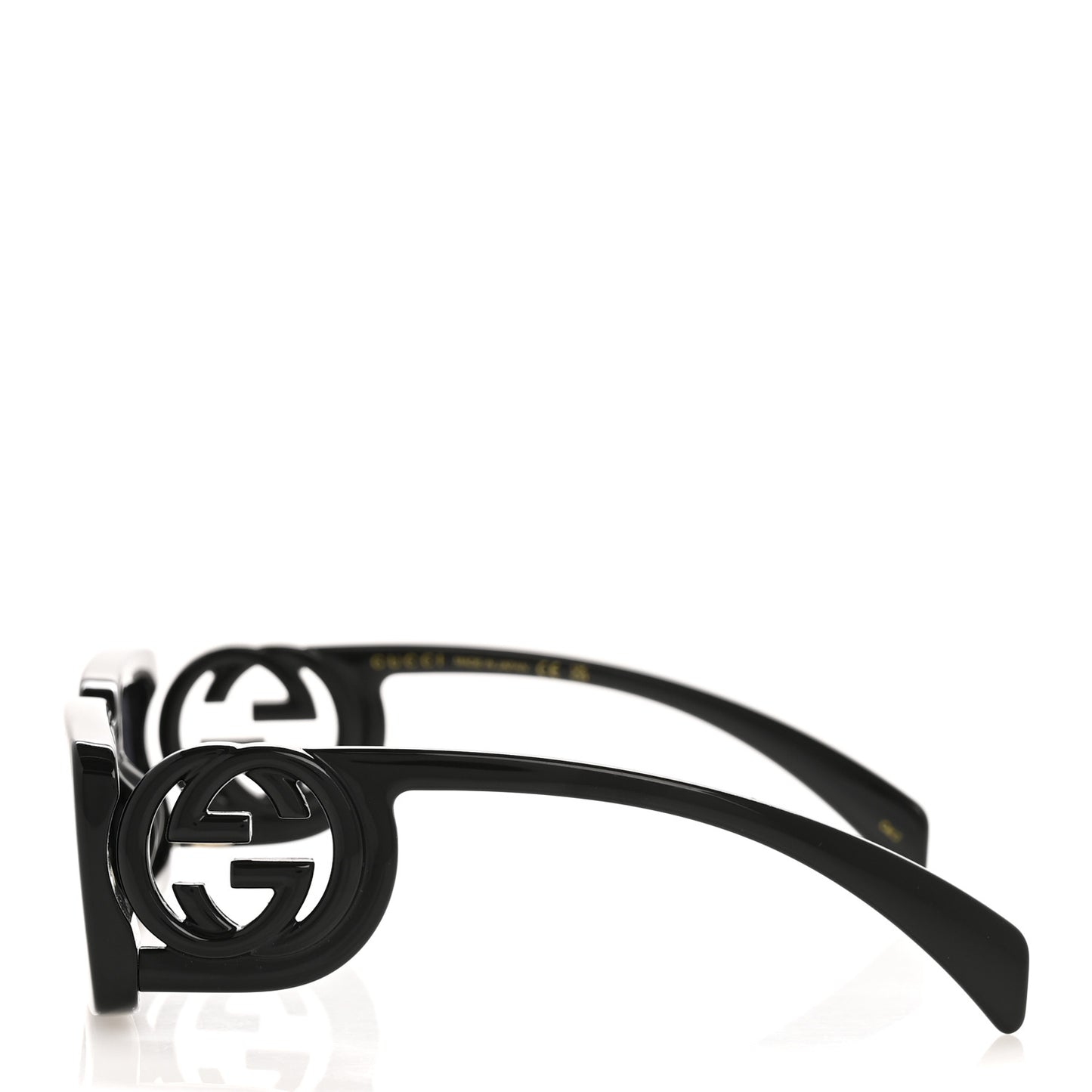 Acetate Chaise Rectangle Frame Sunglasses GG1325S Black