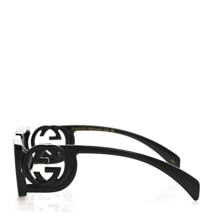 Gucci Acetate Chaise Rectangle Frame Sunglasses GG1325S Black 3 of 8