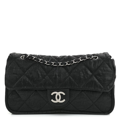 Chanel Coated Canvas Quilted Le Marais Flap Black 1 of 9